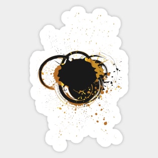 New Year Splatter Abstract Sticker